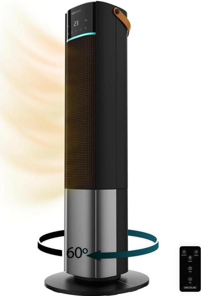 Električni grelnik Cecotec ReadyWarm 2070 Max Ceramic Rotate Smart, 2000 W, črn