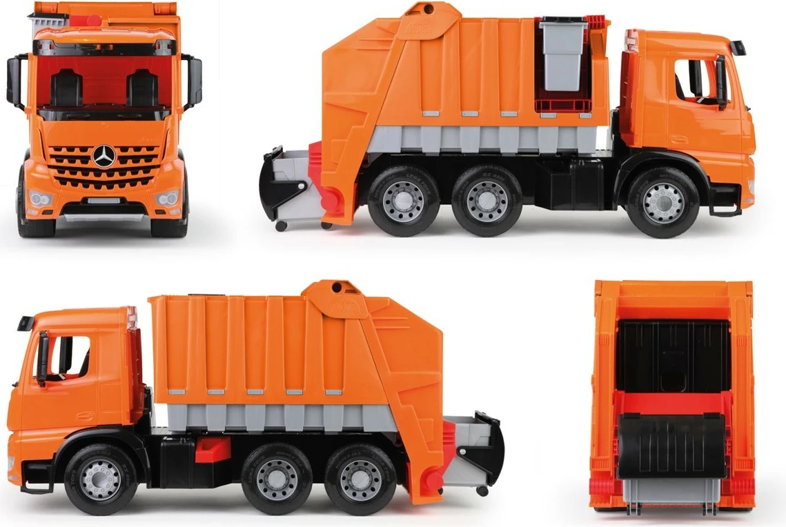 Igrača tovornjak Lena Giga Trucks, plastika, oranžna/siva