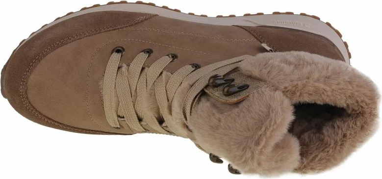 Visoke čevlje Rieker Evolution W0670-20 za ženske, rjava in krem