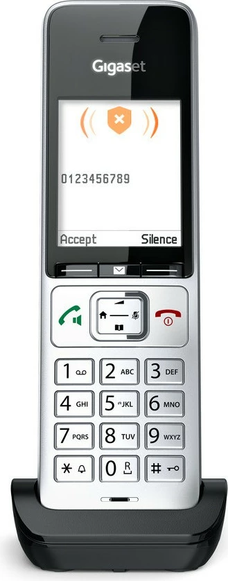 Analogni/DECT telefon Gigaset COMFORT 500HX, črn/srebrn