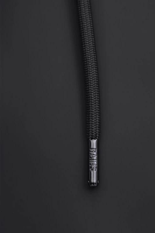 Dolga jakna Rains za moške in ženske, črna