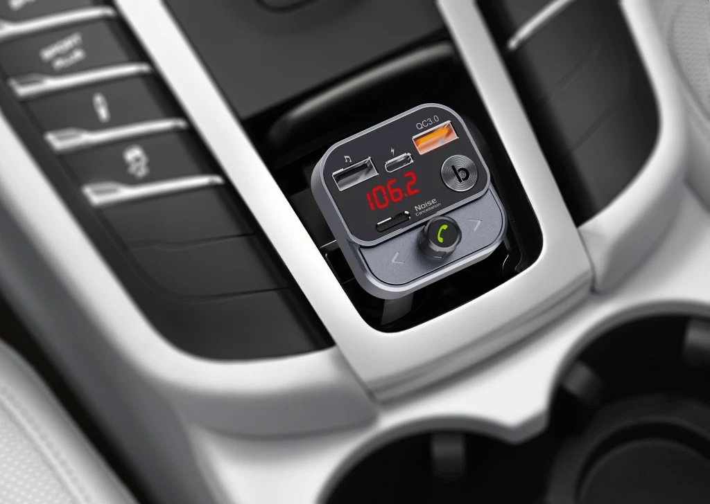 FM predvajalnik za avto ART MP3TR FM-84B, Bluetooth, USB QC3.0, LED zaslon, črn/grafit