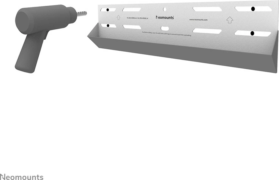 Stenski nosilec za TV Newstar WL30S-850BL14, fiksni, 32–75 inčev, jeklo, črn