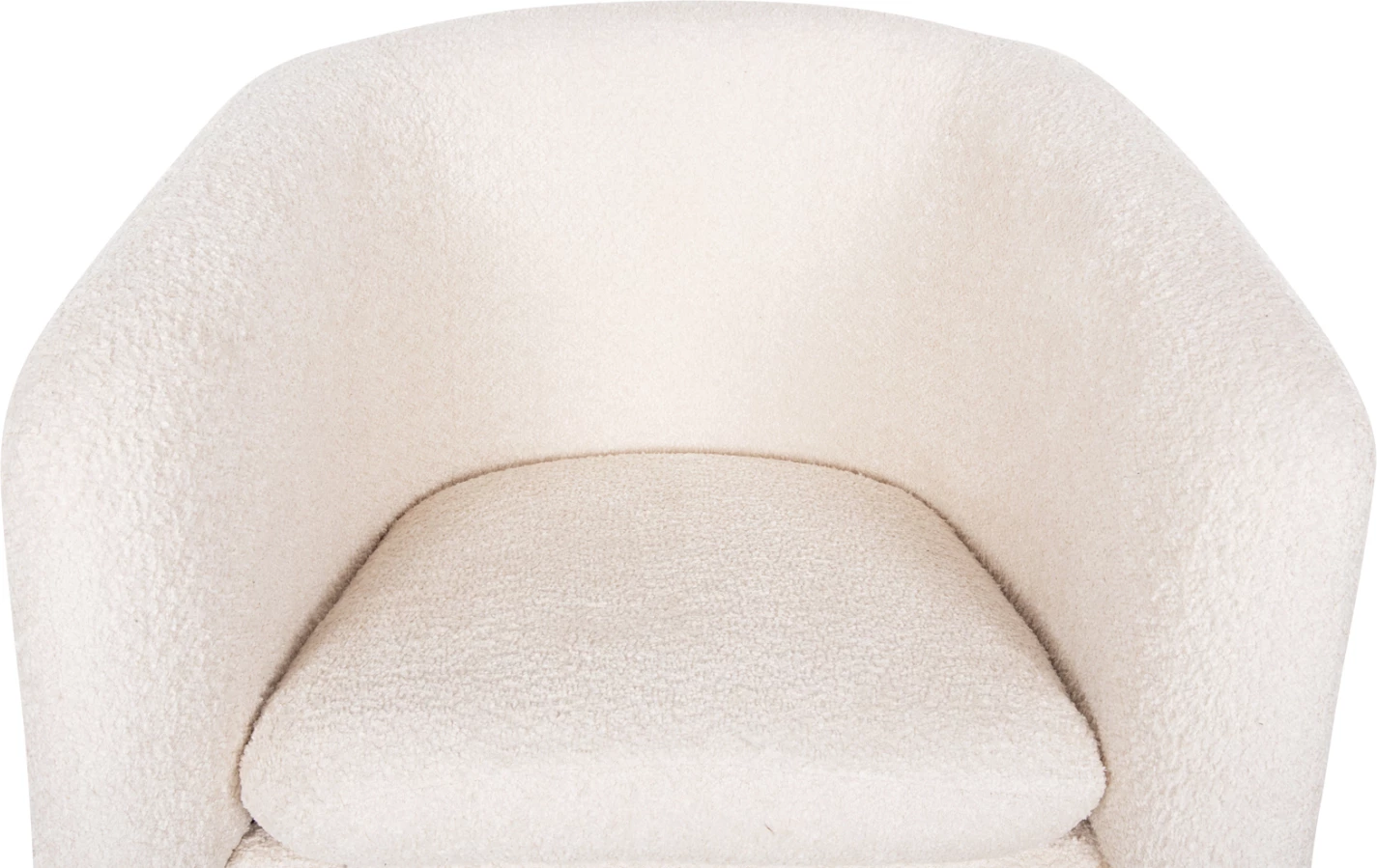 Fotelj DOPER FH9590.06 iz bouclé tkanine belo-sive barve 68x72x76H cm