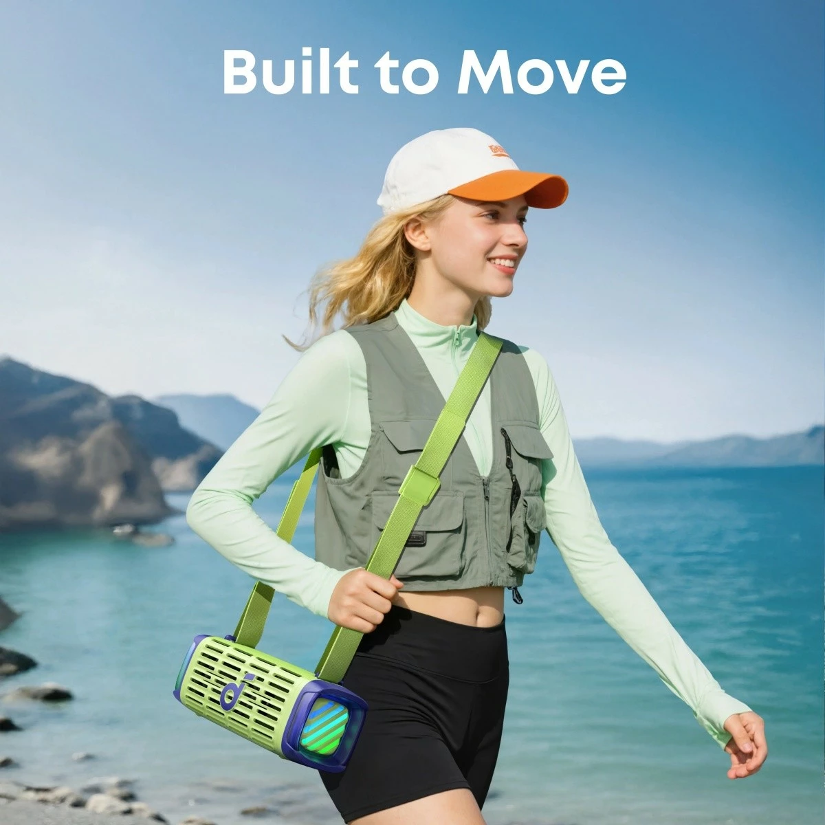 Prenosni zvočnik Anker Soundcore Boom 3i, Bluetooth, 16 ur baterije, zelen