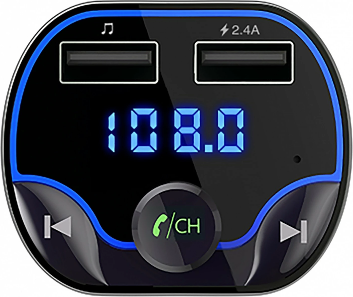 FM oddajnik s Bluetooth, MP3, USB, črn/moder Sencor SWM 4545