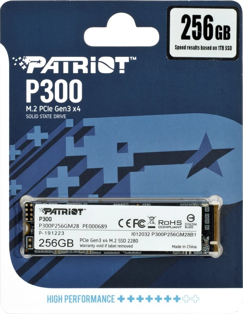 M.2 SSD Patriot P300, 256 GB