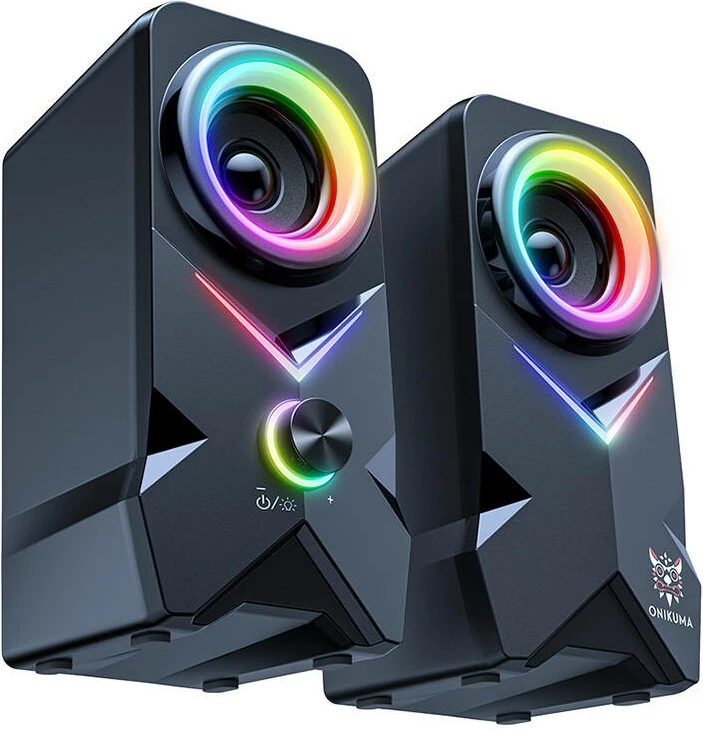 Gaming zvočniki Onikuma L2, RGB, USB/Bluetooth povezava, črni