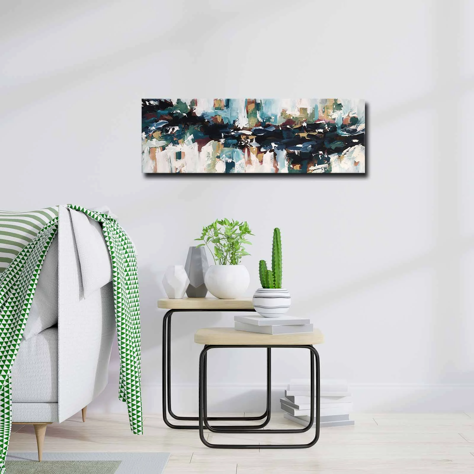 Dekorativna platnena slika, večbarvna, Wallity 3090ABSC-016, 30x90 cm
