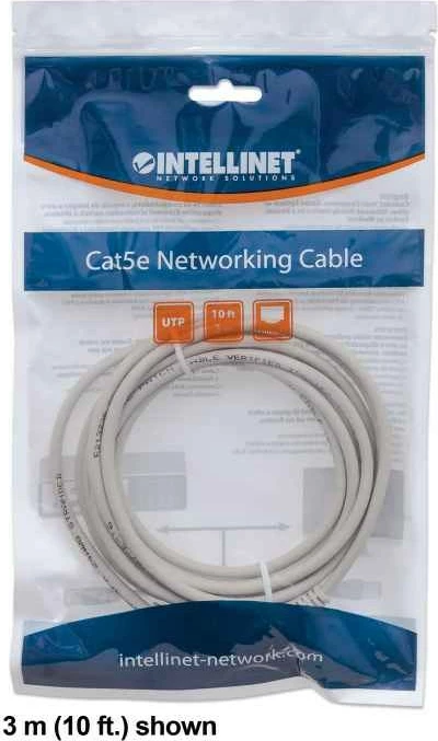 Omrežni kabel Cat6, 1 m, siv - Intellinet