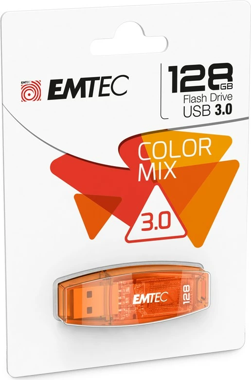 USB ključ EMTEC C410 128GB, oranžen