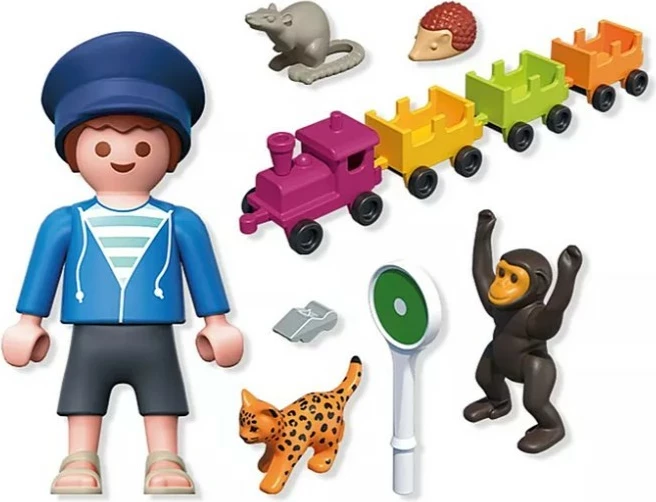 Vlak z živalskimi figurami, večbarven, Playmobil Animals & Friends 71951