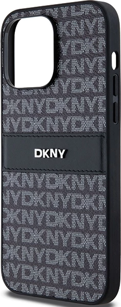 Ovitek za telefon DKNY Mono Stripe & Metal Logo za iPhone 14 Pro Max, črn