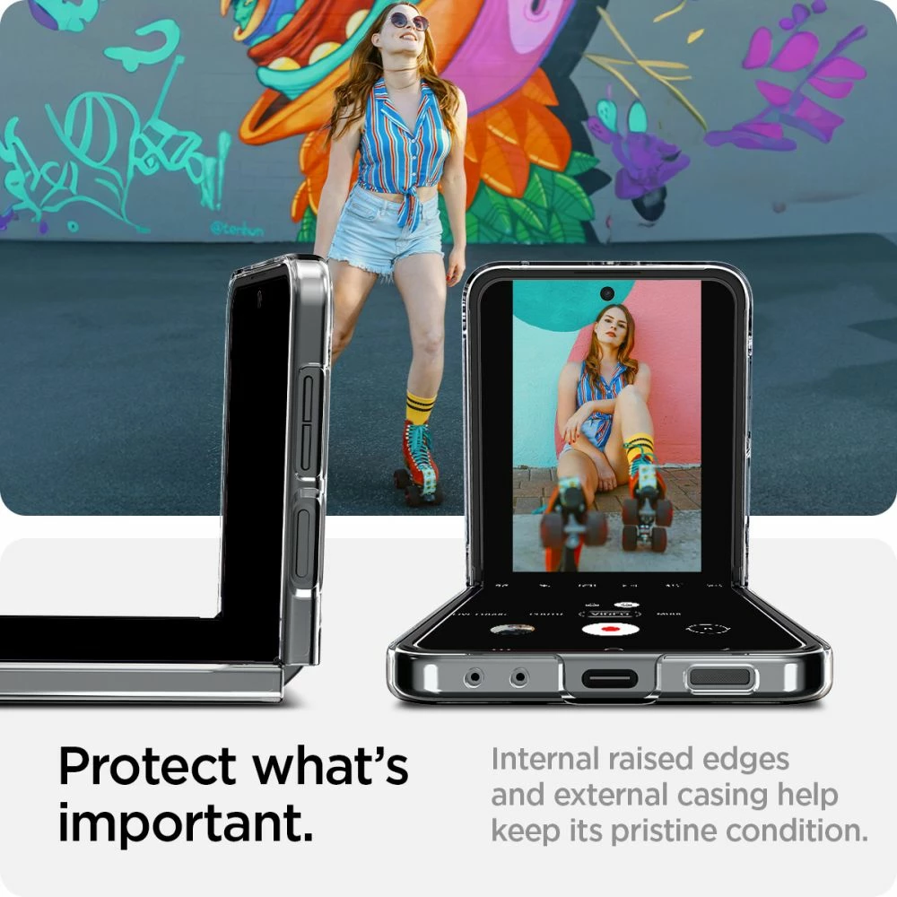 Prozoren ovitek AirSkin za Samsung Galaxy Z Flip 6, Spigen