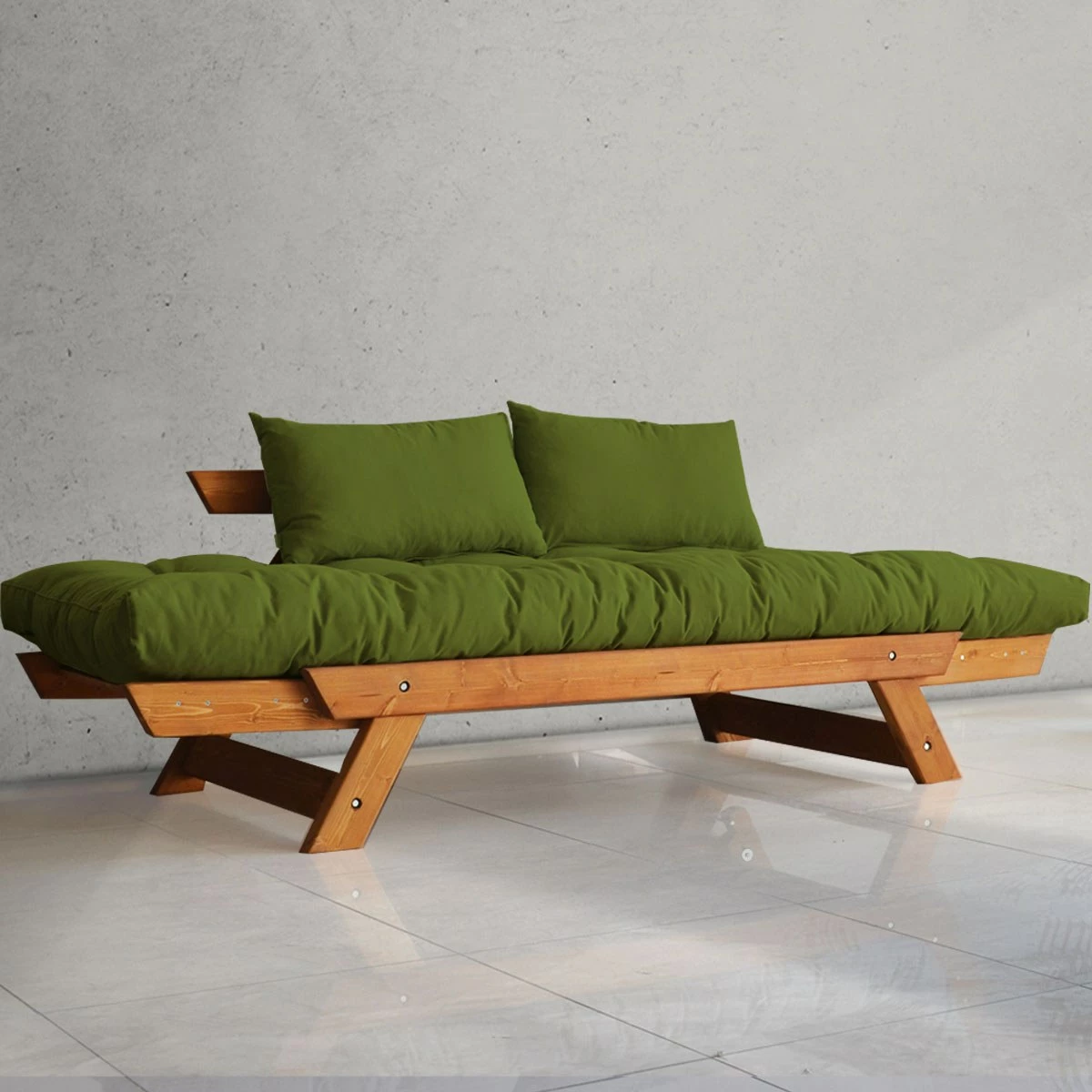 Vrtni dvosed za dva, Skye Decor CPT8106-210, teak in zelena