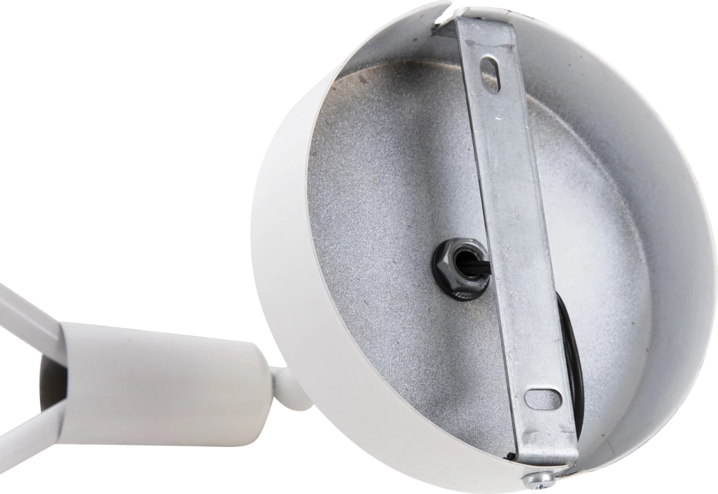 Stenska svetilka viseča kaplja bela z belim globusom 22x20x43Hcm.FH7640.03