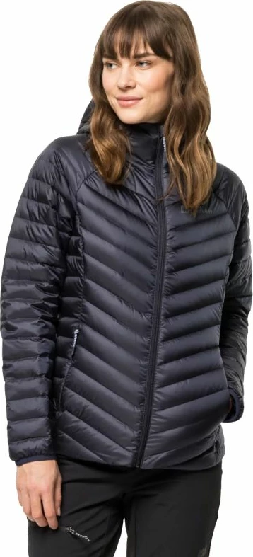 Puhasta jakna Jack Wolfskin Passamani Down Hoody W 1207101-1388, siva