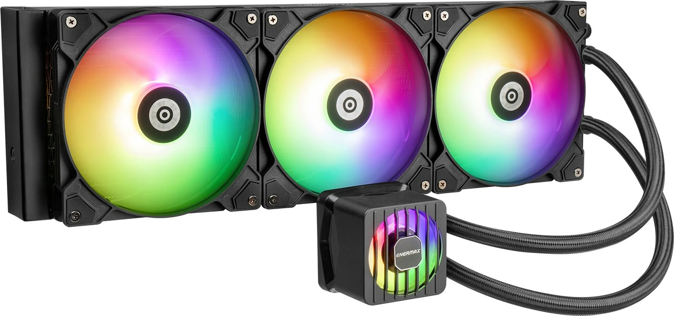 Vodna hladilna naprava, 420 mm, RGB, črna Enermax LIQMAXFLO ELC-LMF420T-ARGB