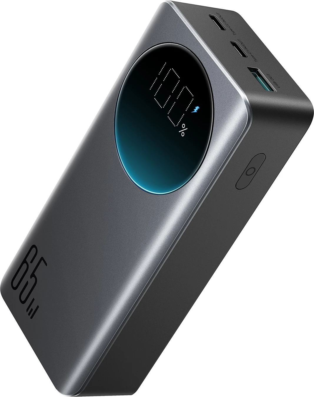 Power bank 30000mAh, 65W, z digitalnim zaslonom Joyroom JR-PBF05, črn