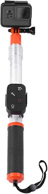 Plavajoča selfie palica za športne kamere Telesin GP-MNP-T01, 36-62 cm, oranžna/črna