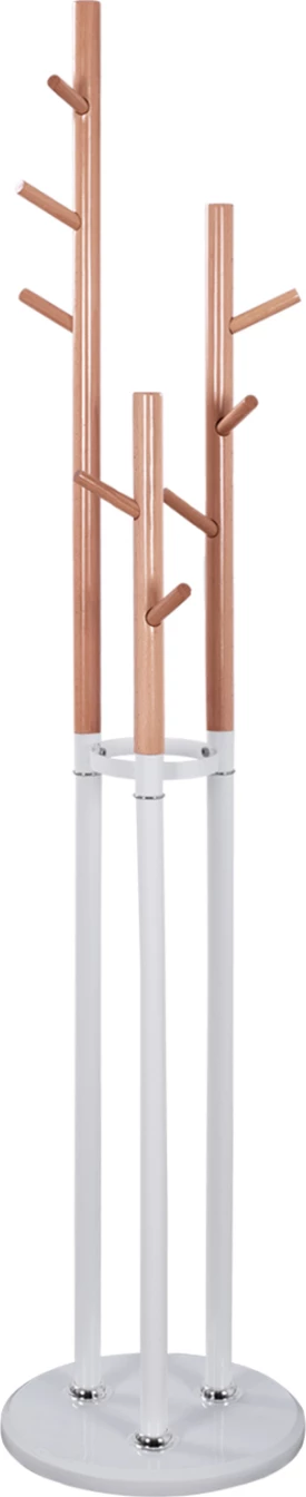 Kovinski obešalnik Wyatt bukov les in bela Premer 37x173cm FH8610.01