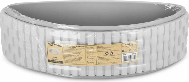Vadbeni valj za jogo Spokey Fishi SPK-929896, sivo/srebrn