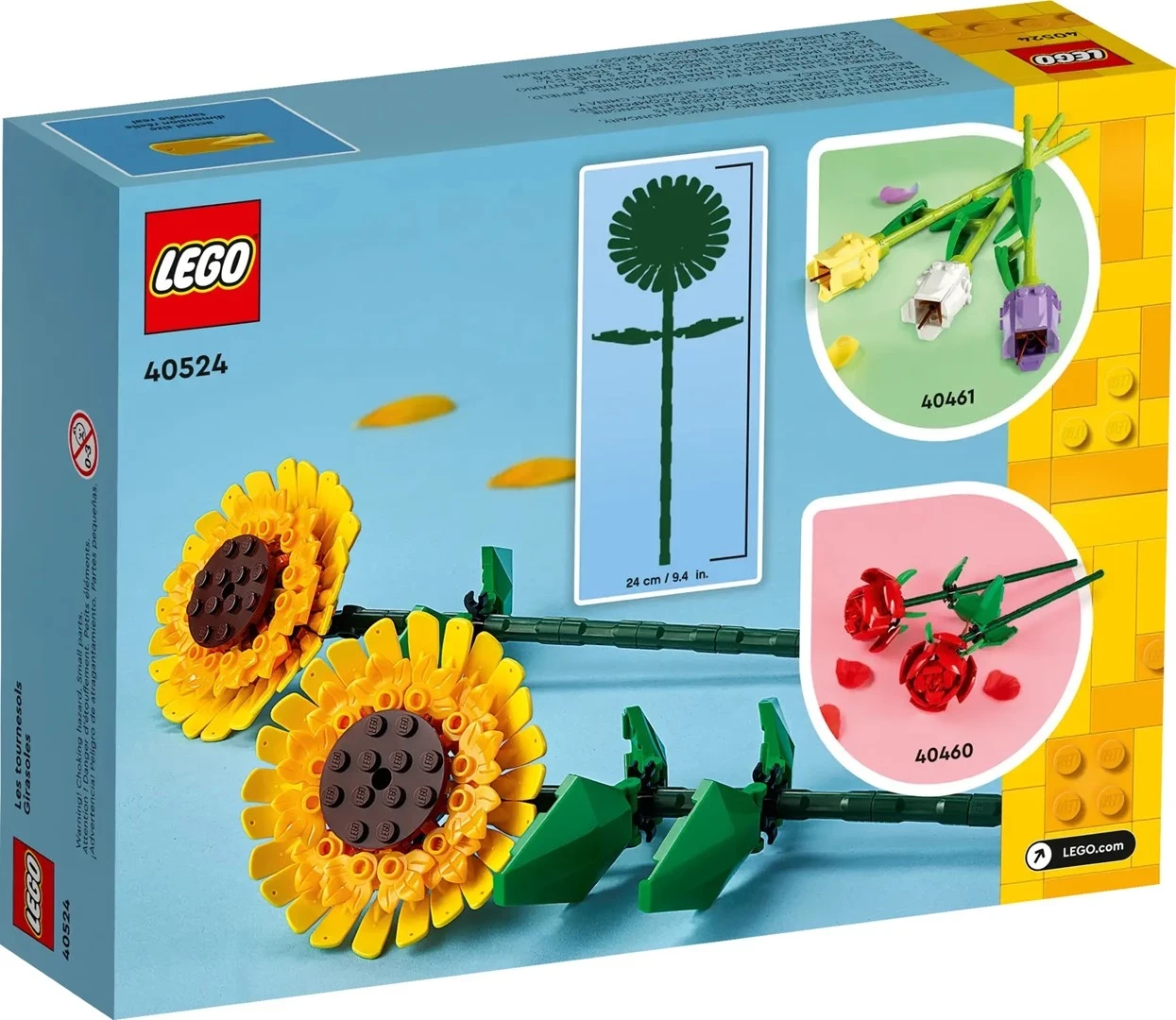 Dekorativni komplet cvetov sončnice, Lego 40524