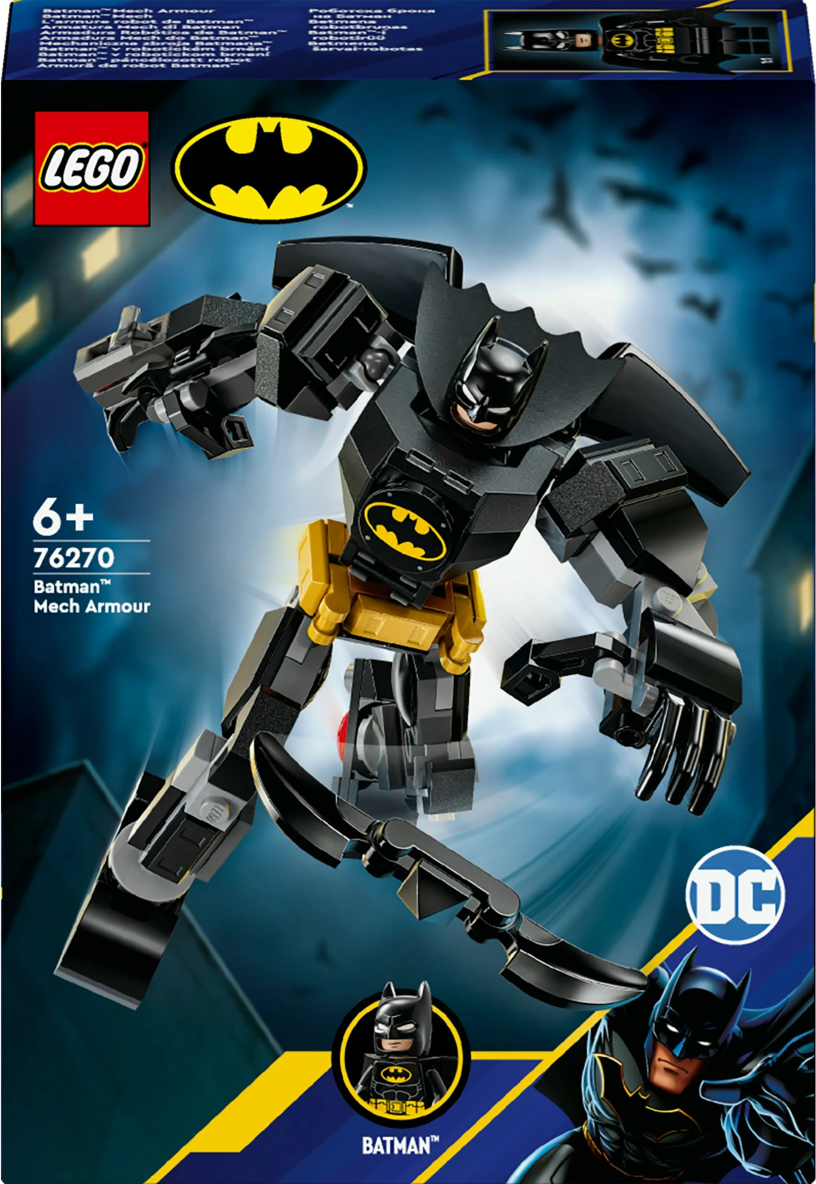 Mech Batman iz kompleta LEGO DC Super Heroes 76270, večbarven