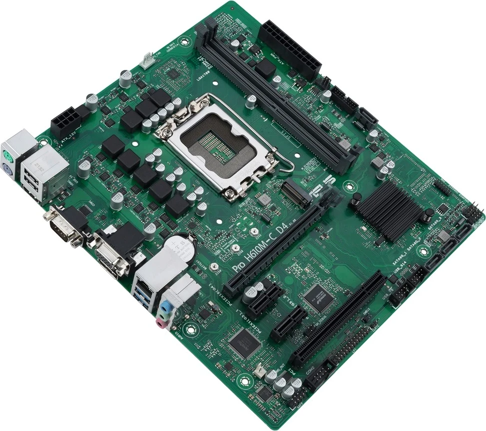 Plošča ASUS PRO H610M-C D4-CSM, Intel H610 LGA 1700, micro ATX