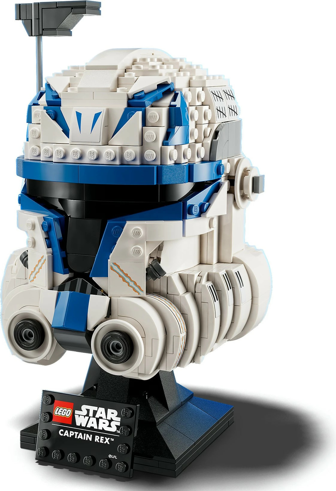 Detajiran model čelade Captain Rex, LEGO Star Wars, 854 kosi, večbarven