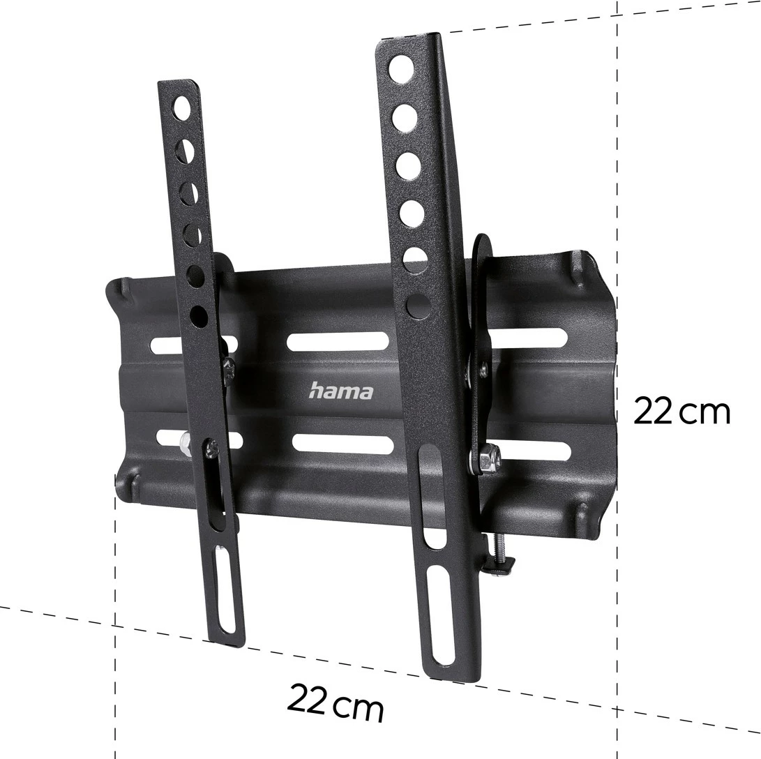 Stenski nosilec za TV za LCD/LED 19–48 palcev, VESA 200x200, črn Hama 220806