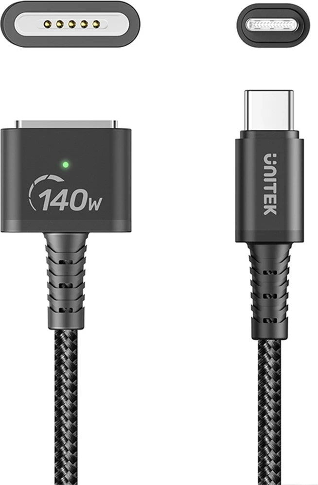 Kabel USB-C v MagSafe 3, 1 m, črn — Unitek