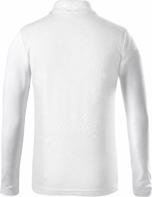 Polo majica z dolgimi rokavi za otroke Yakimasport, bela