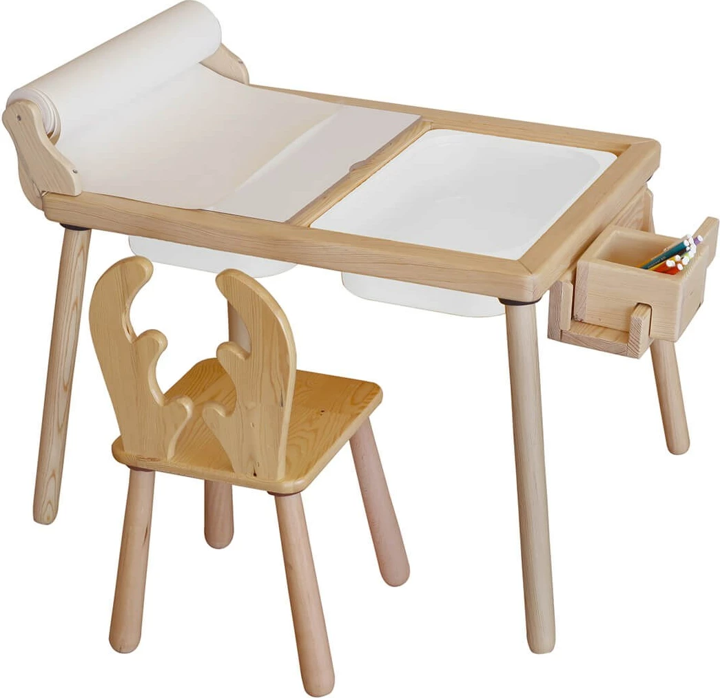 Otroški set mize in stolov Skye Decor, bela