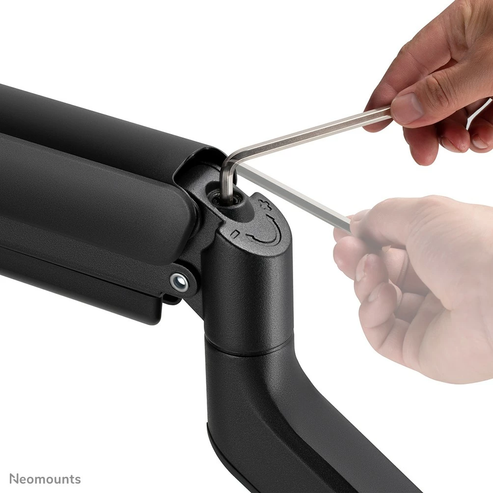 Nastavljiv nosilec za monitor Neomounts DS70-450BL1, plinska vzmet, 17–42 palcev, 15 kg, črn