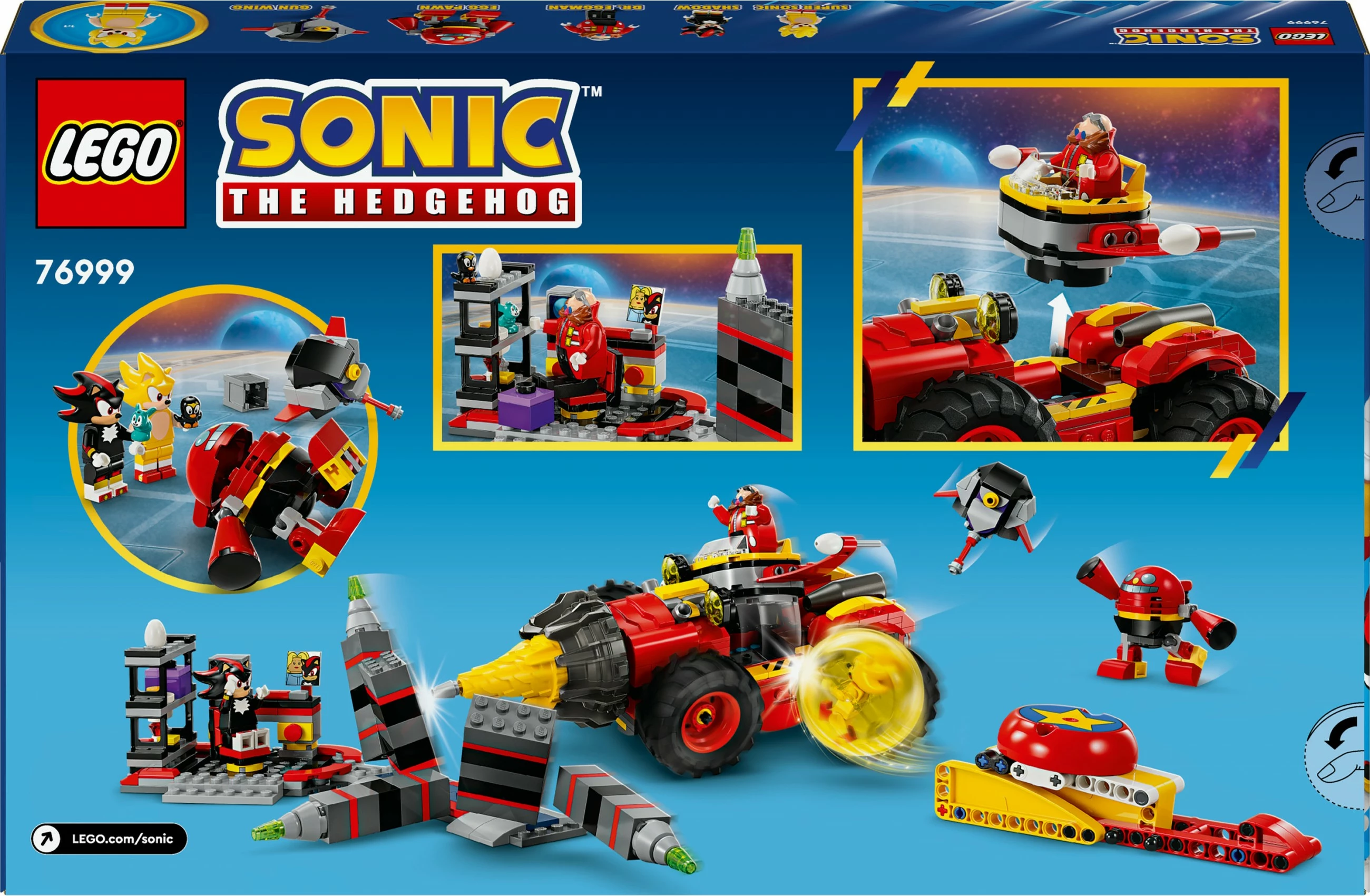 Set gradnje Super Sonic proti Egg Drillster LEGO Sonic the Hedgehog 76999, 590 delov, večbarven