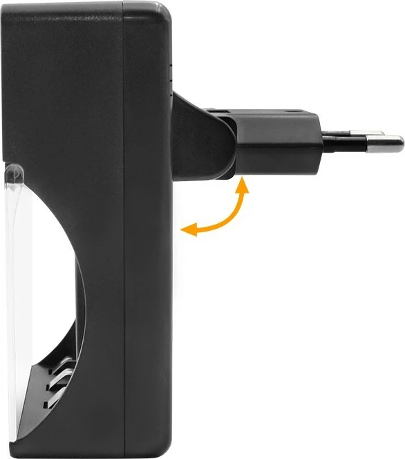 Polnilnik baterij Qoltec 50653, Ni-MH/Ni-Cd, AA/AAA, 300 mA, črn