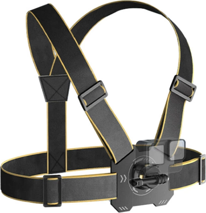 Prsni trak za športne kamere Puluz PU1051B, črn