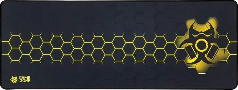 Velik podlog za miško Tracer GameZone Hexy2, črno-rumena