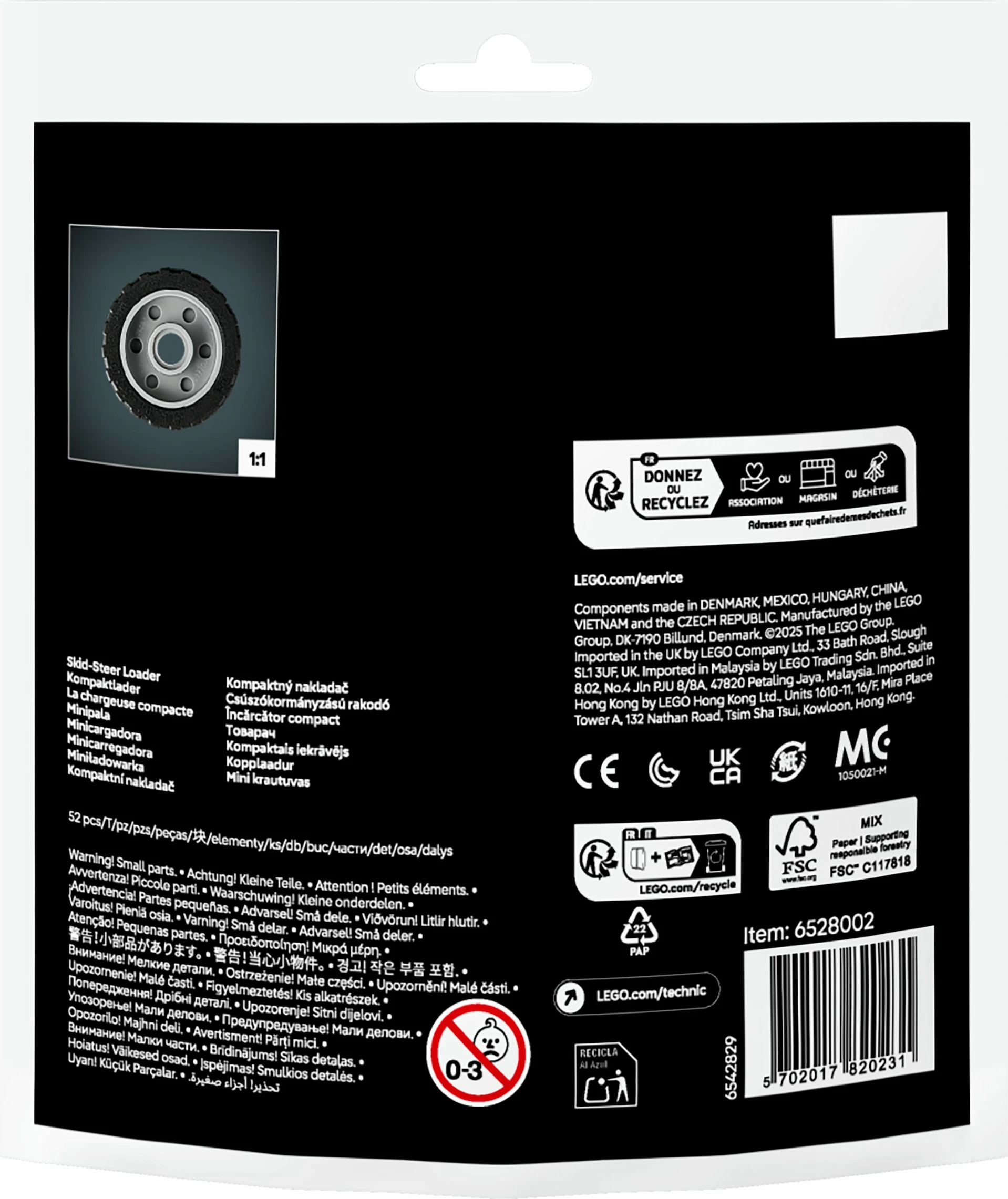 Komplet za sestavljanje, kompaktni nakladalnik LEGO Technic 30710, 52 delov, večbarven