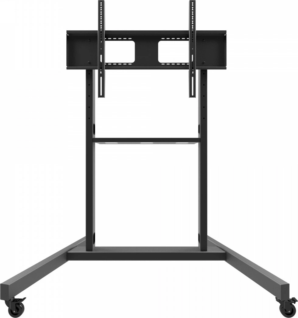 Voziček za TV/monitor Edbak TR19, za zaslone 55–110 palcev, jeklo, črn