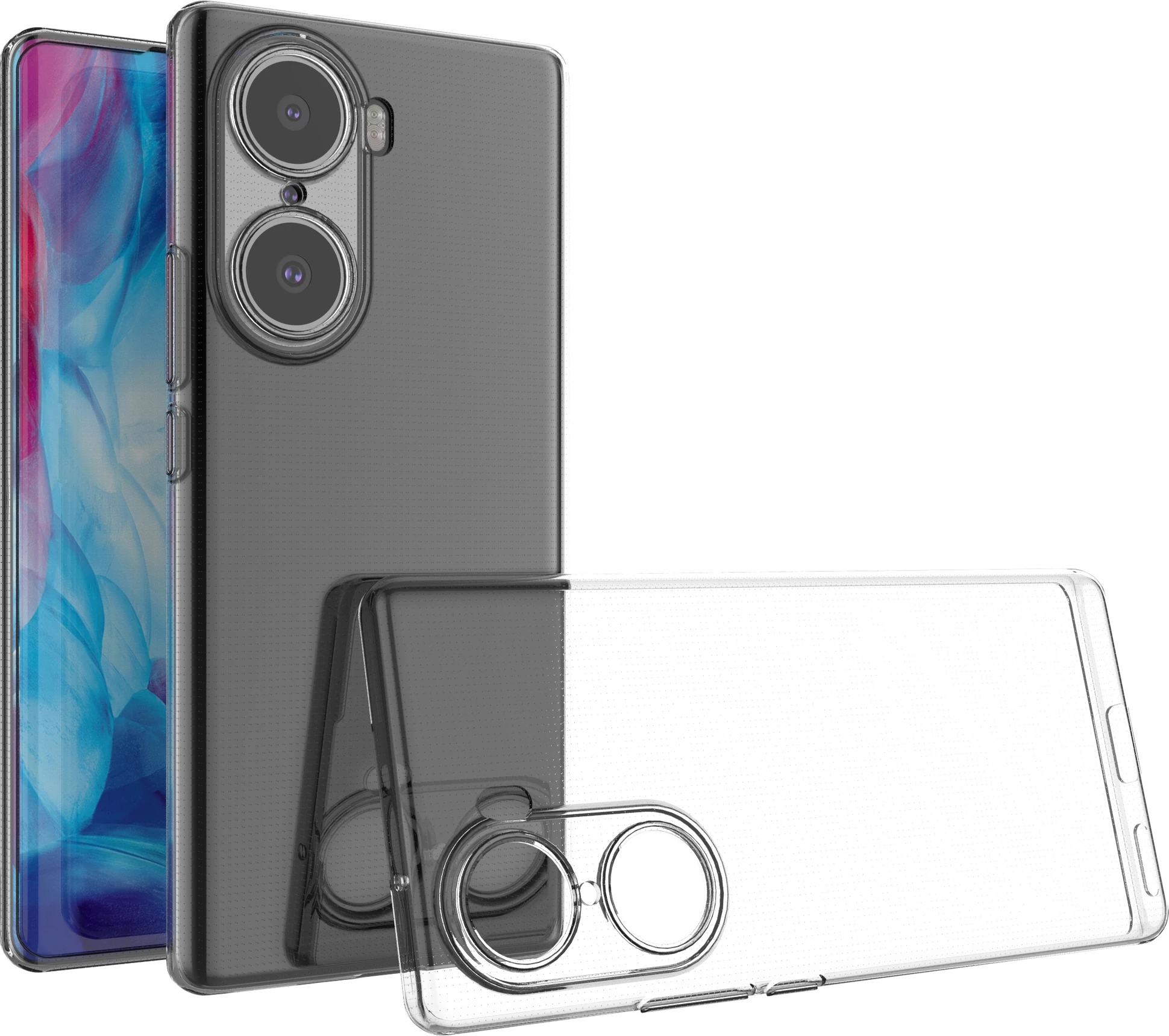 Ultra tanek gelov ovitek 0,5 mm za Honor 60 Pro, prozoren