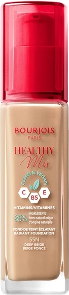 Osvetlilna veganska podlaga Bourjois Healthy Mix Clean 55 Deep Beige, 30 ml
