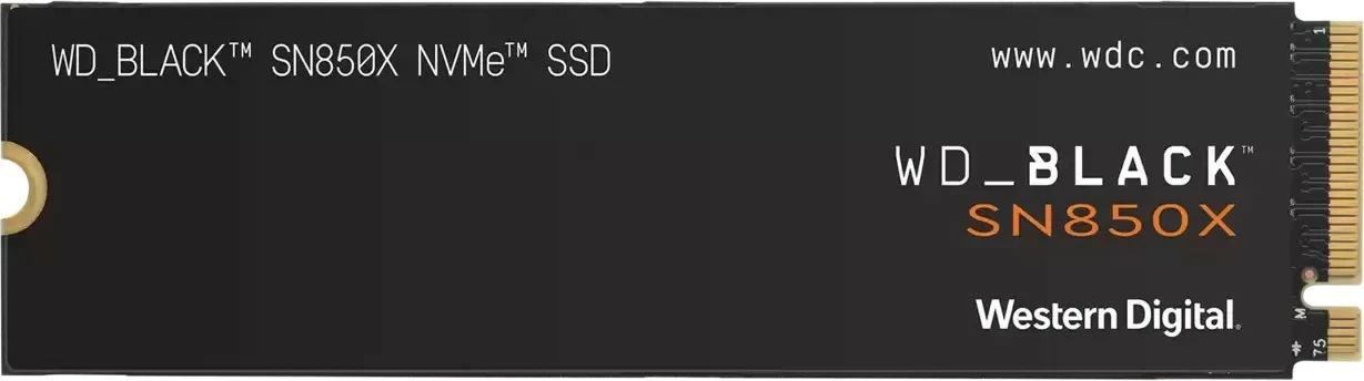 Visokohitrostni SSD Western Digital Black SN850X, 2 TB, M.2, 7300 MB/s
