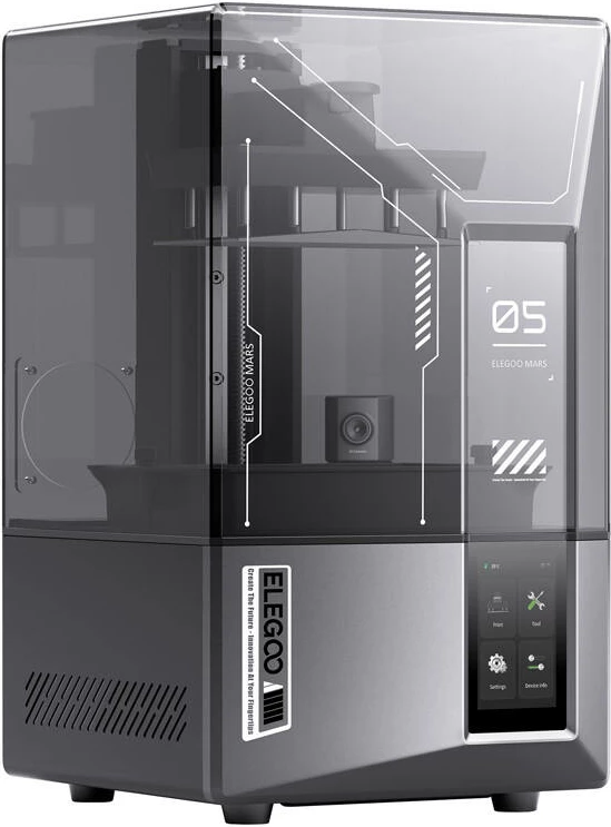 3D tiskalnik Elegoo Mars 5 Ultra, MSLA, 7" 9K LCD, 150 mm/h, WiFi, siv