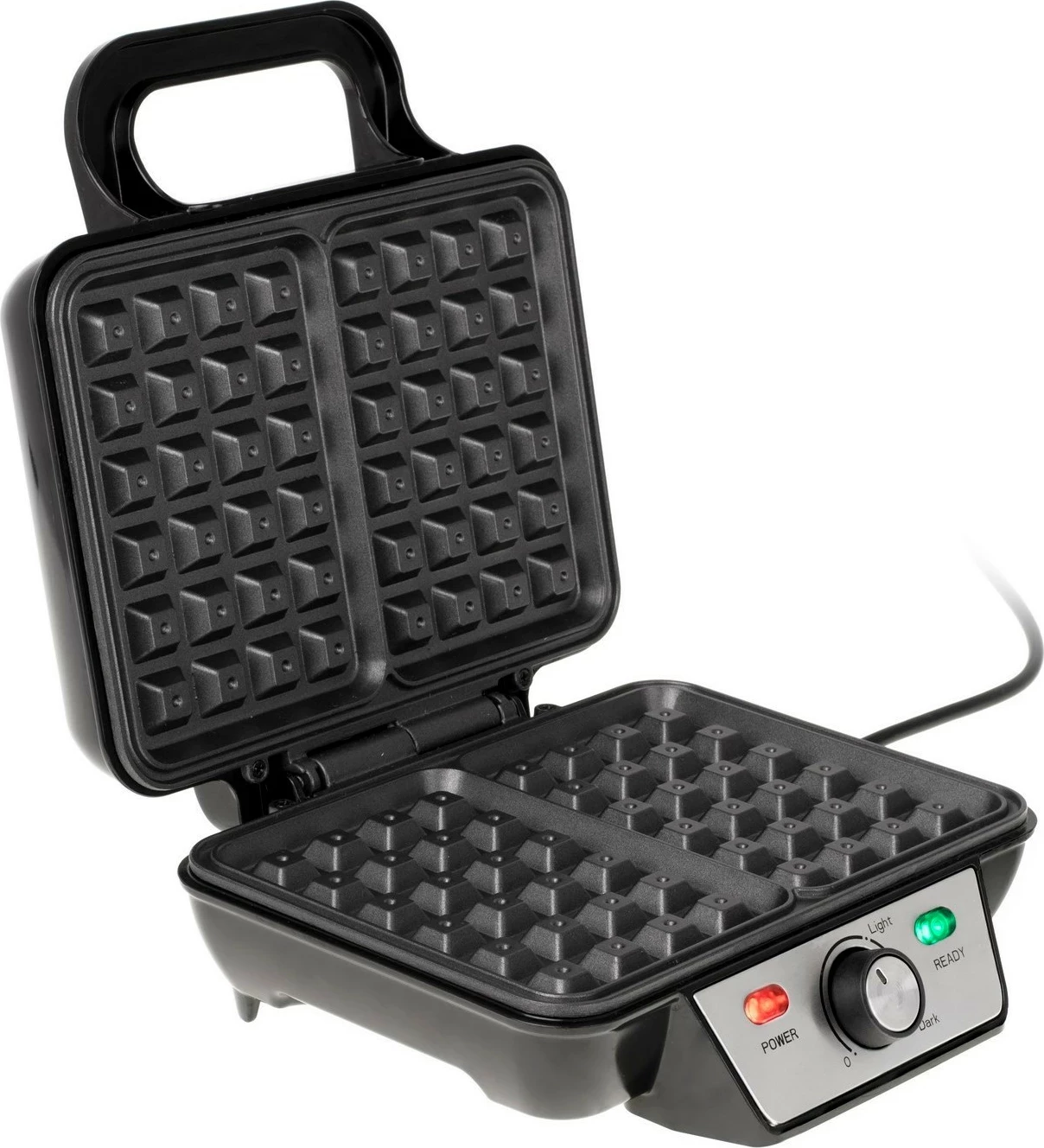 Aparat za vaflje Camry CR 3046, 2 vaflja, srebrno-črn