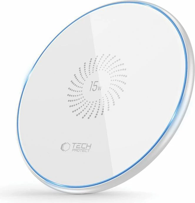 Brezžični polnilnik Tech-Protect QI15W-C1, 15W, bel