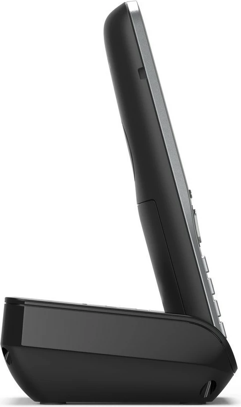 Analogni/DECT telefon Gigaset COMFORT 500A Trio, z napeljavo, zvočnik, 200 stikov, ID klica, črn/šampanec