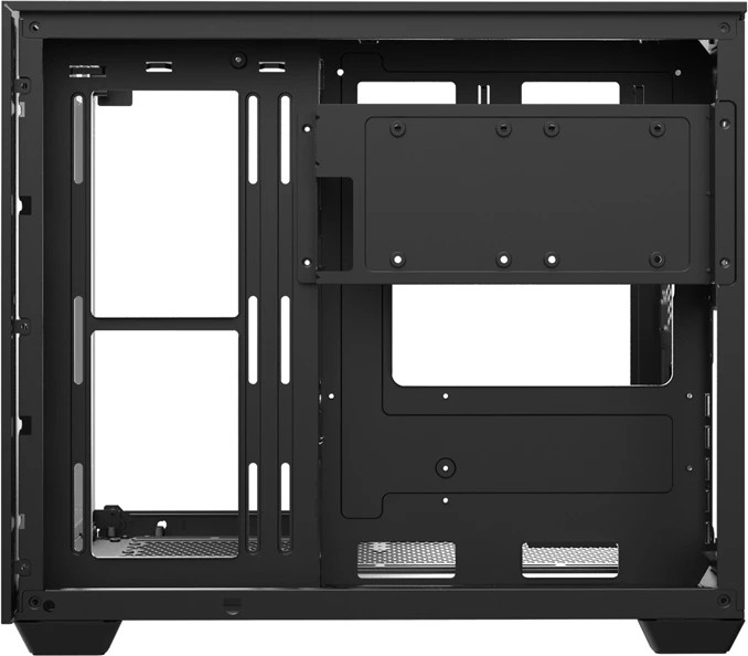 Računalniško ohišje Darkflash TH285M, Midi Tower, za matično ploščo M-ATX/ITX, kaljeno steklo, črno