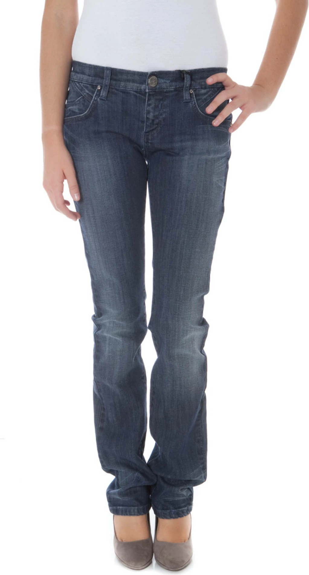 Jeansi za ženske PHARD, modri